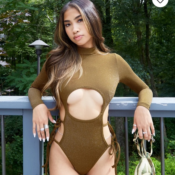 Olive green Savagexfenty “sleep and shine straps teddy” lingerie - Picture 4 of 4